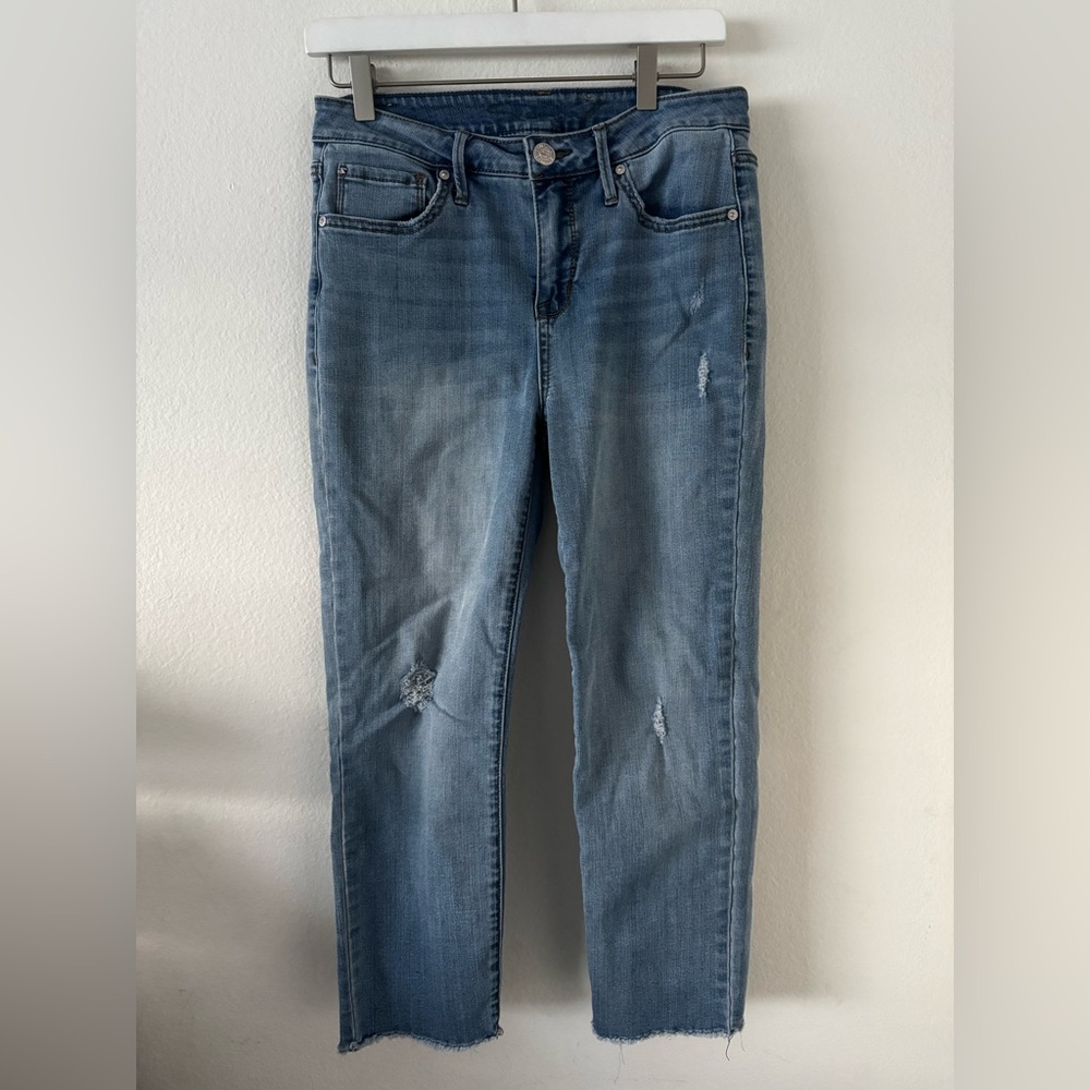 Seven7 Light Blue Straight Leg Jeans